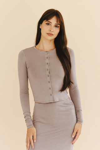 Danielle Cardigan in Oyster