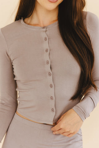 Danielle Cardigan in Oyster