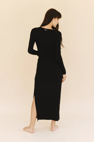 Amanda Ruched Skirt in Black