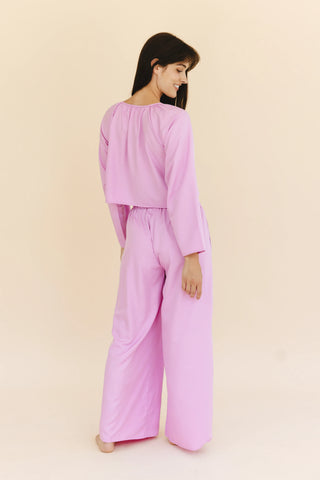 Karie Wide Leg Pants in Orchid