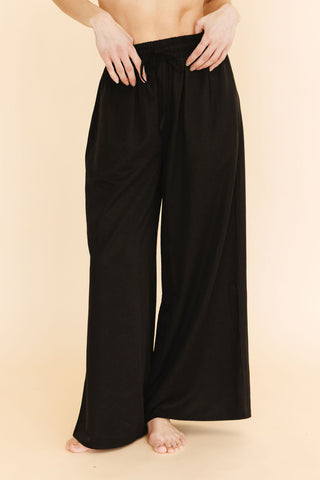 Karie Wide Leg Pants in Black