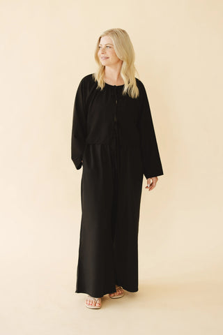 Karie Wide Leg Pants in Black