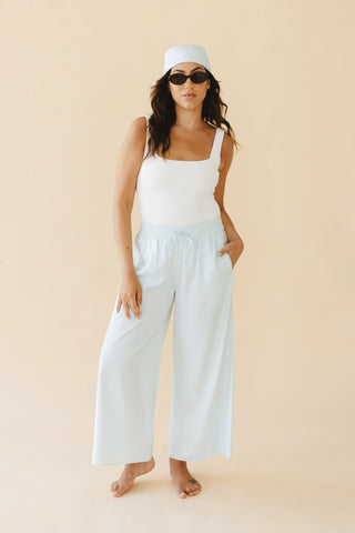 Karie Wide Leg Pants in Blue