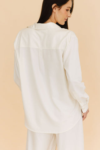 Cindy Button-Down Shirt in Cream