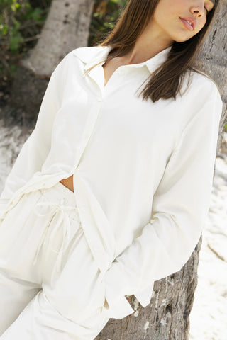 Cindy Button-Down Shirt in Cream